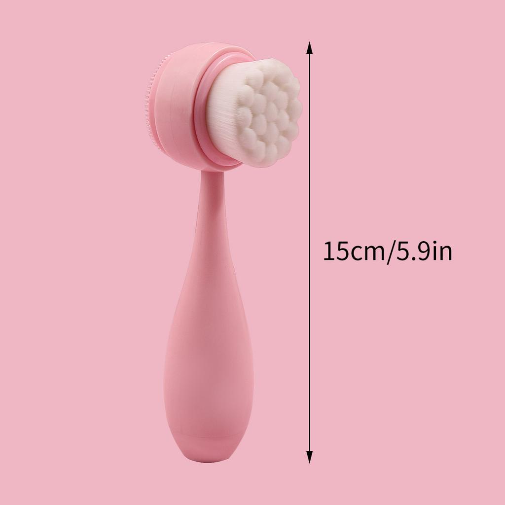 1PC Silicone Manual Face Cleansing Brush, Handheld Facial Brush for Daily Cleansing & Makeup Removal