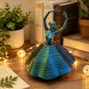 3D-gedruckter drehender Ballerina Fidget Toy Ballettänzer Erweitertes sensorisches Spielzeug Wirbelnde Spirale Stressabbau Schreibtischspielzeug für Erwachsene