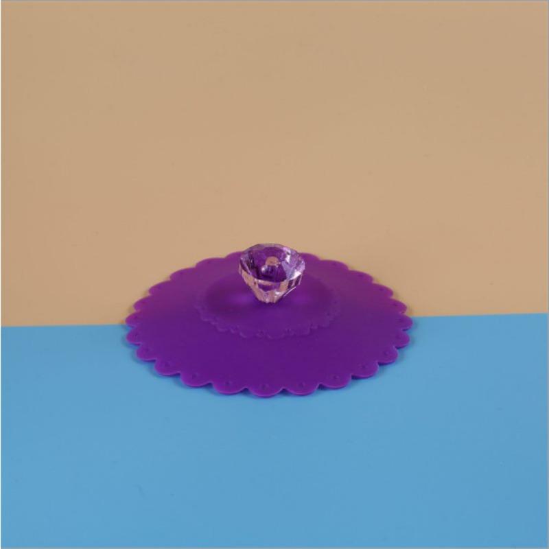 Cuihua Cup Lid - Diamond Cover - Heat-resistant - Silicone Cup Lid - Food-grade - Silicone Dust-proof