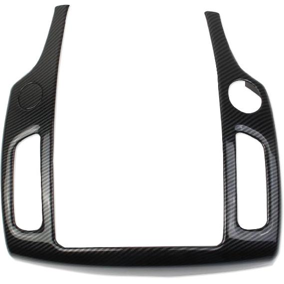 Carbon Fiber Style Center Console Air Outlet AC Vent Frame Cover Trim Accessories for Nissan 370Z