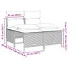 4 Piece Garden Sofa Set with Cushions Brown Poly Rattan