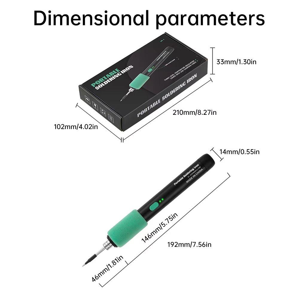 Dual-Use Function USB Soldering Iron Cordless Electric Iron Solder  DIY Projects
