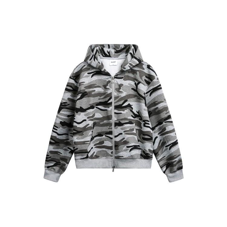 Cárdigan con capucha de camuflaje unisex QIYOU Primavera 2026