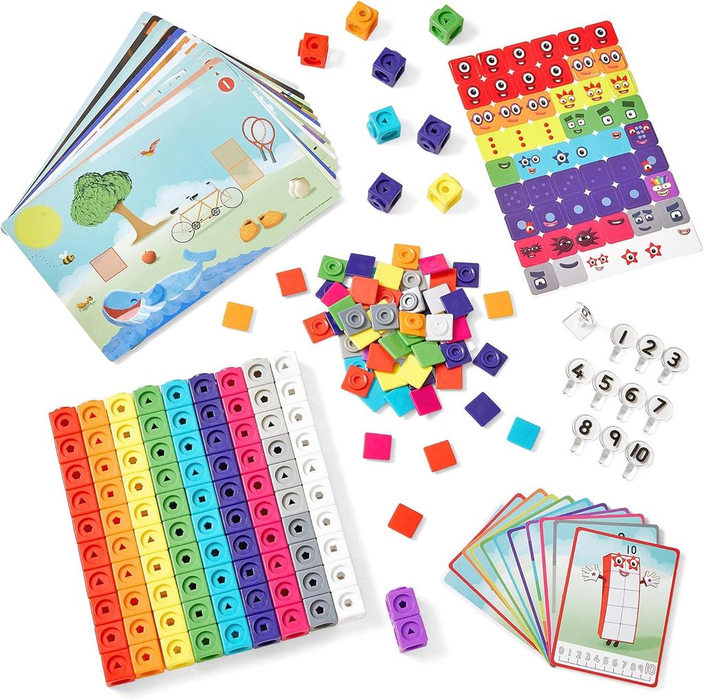 Bloques Cubos de Unión Numberblocks 1-10 Juego de Actividades 30 Actividades de Aprendizaje Preescolar Cubo de Conteo Juguete Educativo Juegos de Números