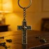 Artistic Crosses Key Holder With Hide Chamber For Small Items Keys Purses And More Strong Metal Materials