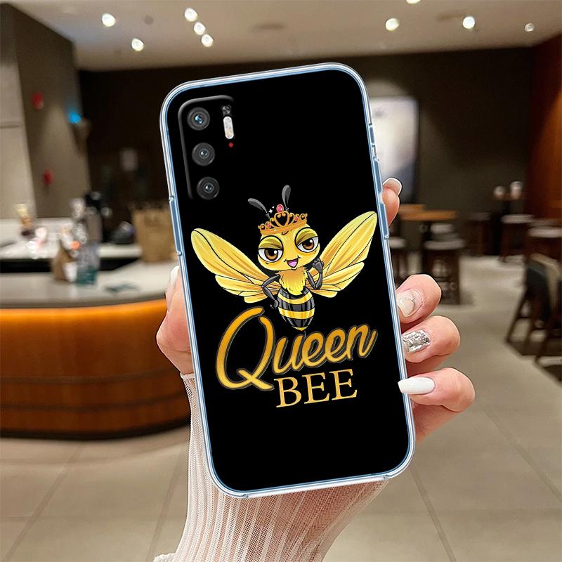 

UP7 Art Bees Cartoon Transparent Phone Case for Samsung Galaxy A04 A04S A14 A23 A34 A54 M23 M33 M52 M53 Galaxy A23 5G