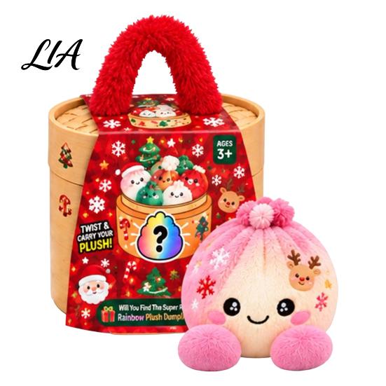 Plush Dumpling with Legs Stress Relief Toy Steamer, Stuffed Smiling Reducing Desk Accessories Squeeze Toy, Cartoon Plushie for Kids Adults Desktop