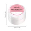 UV/LED Gel na prodlužování nehtů Křišťálový fototerapeutický gel Modelovací Rychle vytvrzující Pevný gel DIY Salon Nástroj pro nail art