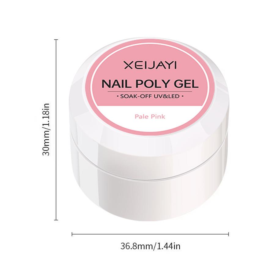 UV/LED Gel na prodlužování nehtů Křišťálový fototerapeutický gel Modelovací Rychle vytvrzující Pevný gel DIY Salon Nástroj pro nail art