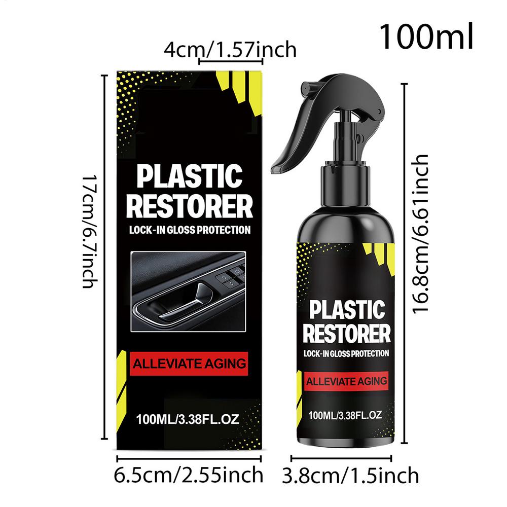 

100ml Car Trim Restorer Vehicle Interior Cleaner Spray Car Upholstery Renovation for Automotive Sedan Truck Trailer SUV RV