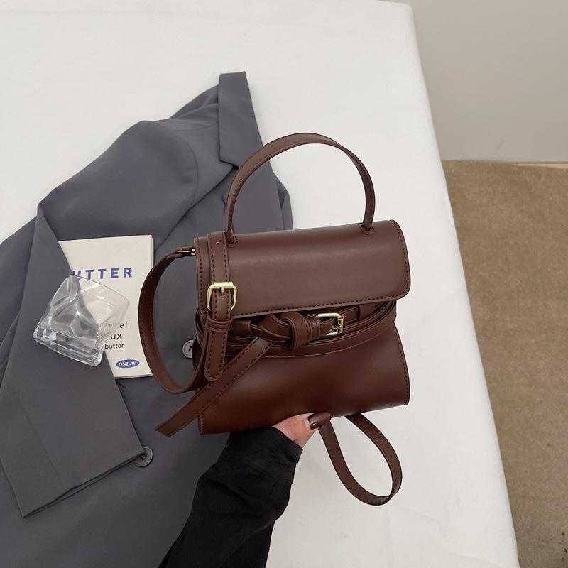 Belt Decoration Tote Bag Ins Handbag 2025 Niche Fashion Shoulder Messenger Women's Bag Cross-border