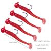 5pcs/4pcs/bag Jig Hook with Soft Lure Pesca Wobbler Artificial Bait Silicone Bait Sea Bass Carp Fishing Soft Tail Perch Bait