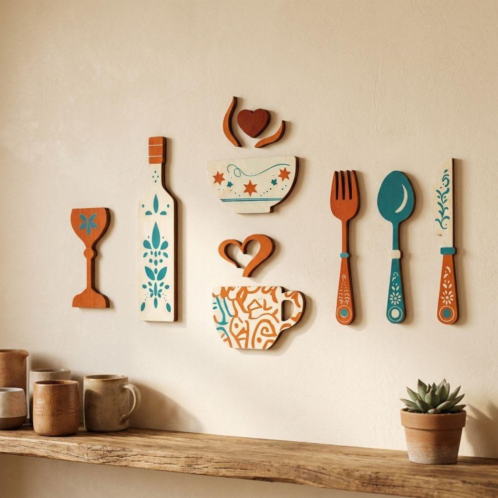 Vintage Rustic Wall Sticker Ornaments Farmhouse Style Creative Hanging Art  Bar