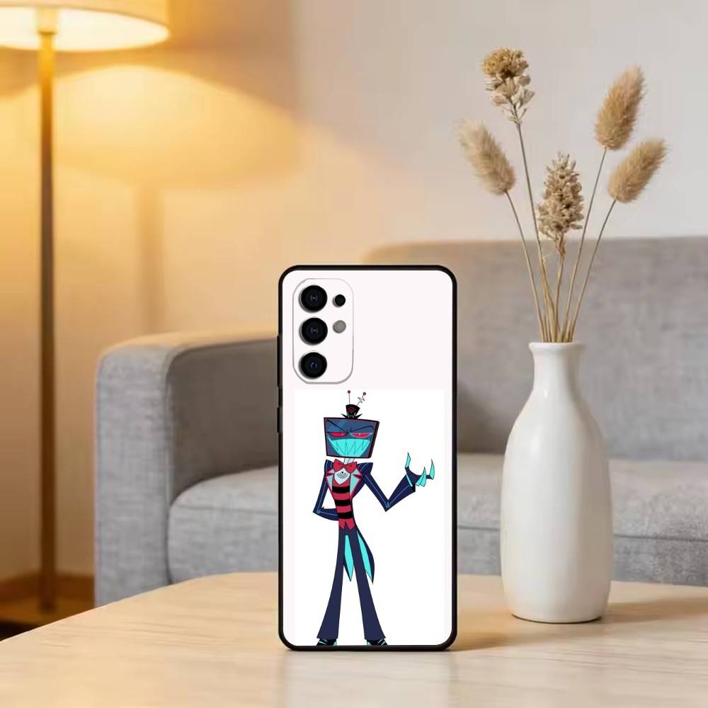 H-Hazbin V-Vox Phone Case For Samsung S25,S24,S21,S22,S23,S30,Ultra,S20,Plus,Fe,Soft Silicone Black Cover