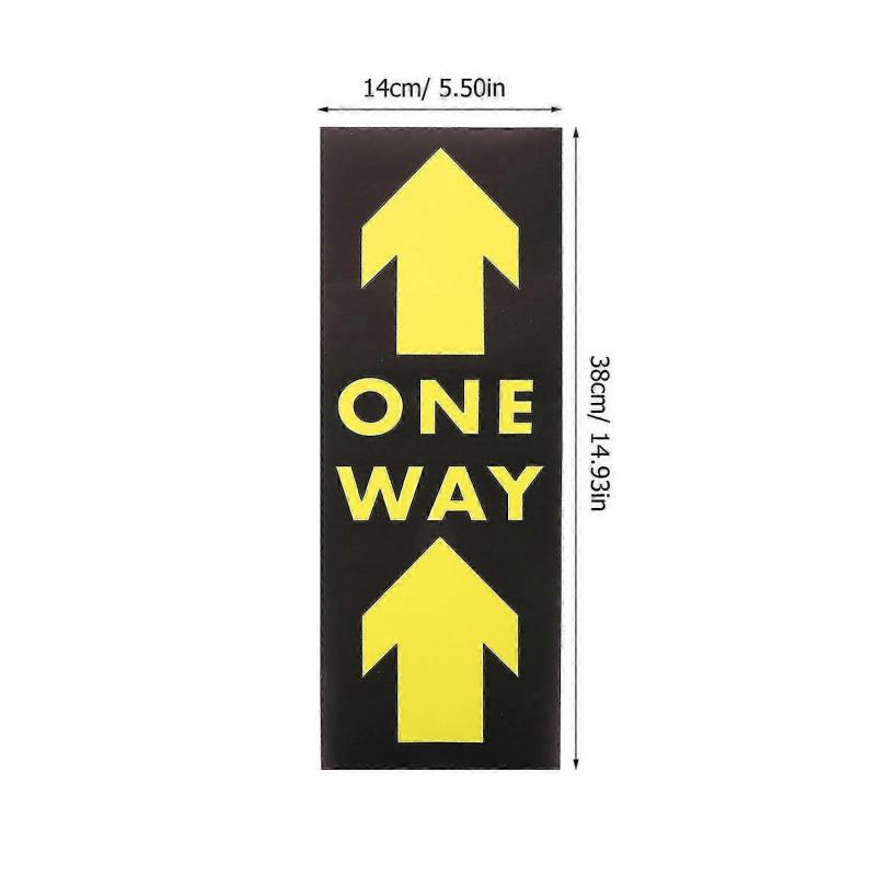 Directional Arrow Sticker Safety Distance Sticker for One Way Floor Decals 12Pcs