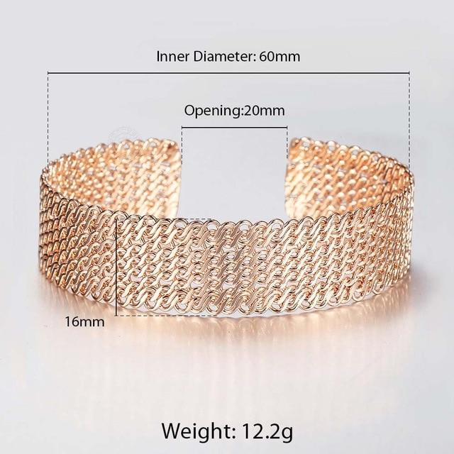 10MM 12MM Big Wide For Women Men Bracelet 585 Rose Gold Color Double Weaving Rolo Cable Curb Link Catenary Chain Jewelry CBB01