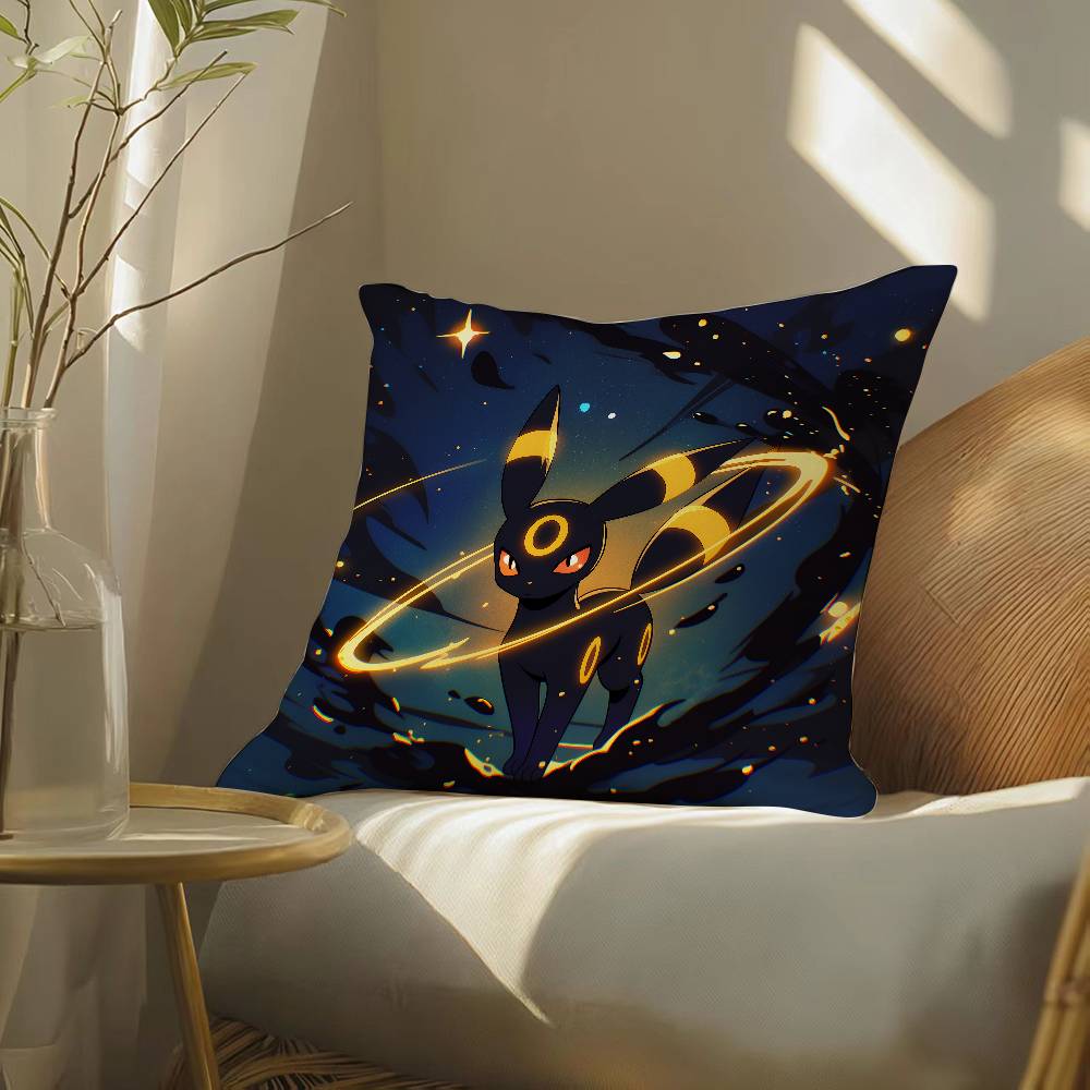 Pokemon Starter Collection Anime Plush Pillow Cover Soft Short Plush Cushion Cover For Sofa Bedroom Home Decor Gift