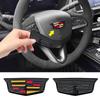 1 Stück ABS Auto Logo Lenkrad Dekoration Abzeichen Aufkleber Emblem Zubehör für Cadillac CT4 CT5 CT6 XT4 XT5 XT6 XTS ATS
