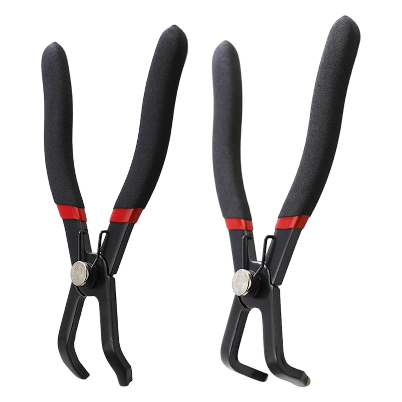 

Push Pin Pliers Set Rivet Puller 30 and 80 Degrees For Automotive Interior High Strength Carbon Steel Safe Grip чорний