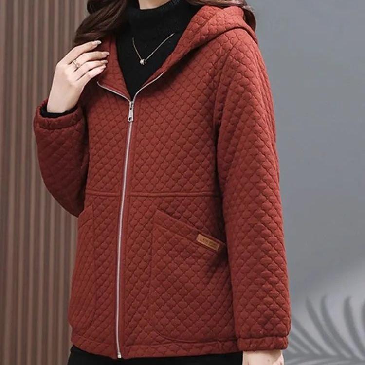 2025 Women's Winter Hooded Cotton Jacket: Stylish & Versatile Maternity Wear for Middle-Aged Temperament