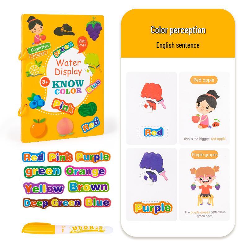 Cross-Border Magic Water Doodle Book: Reusable Toddler Painting & Education Puzzle Toy