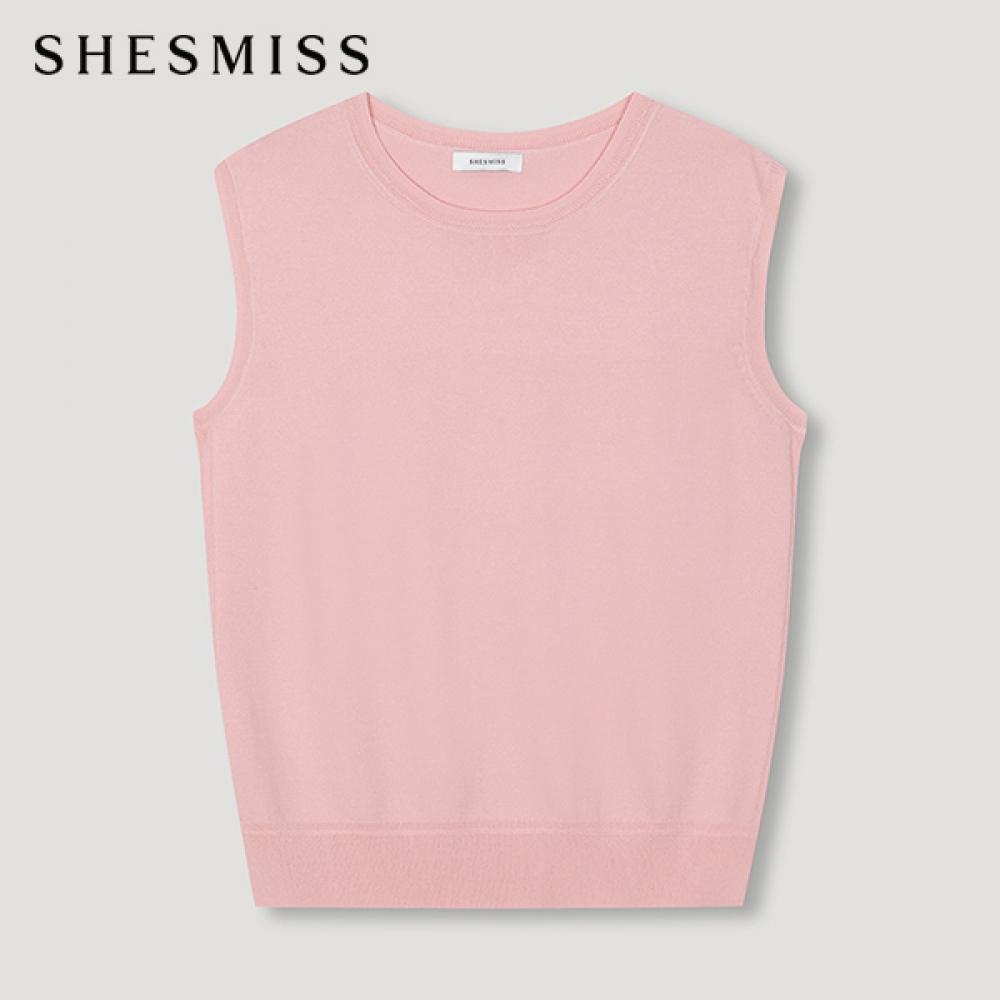 

She S miSS SleeveleSS Round Knit Top SSkpon22610 Pi Pink/55