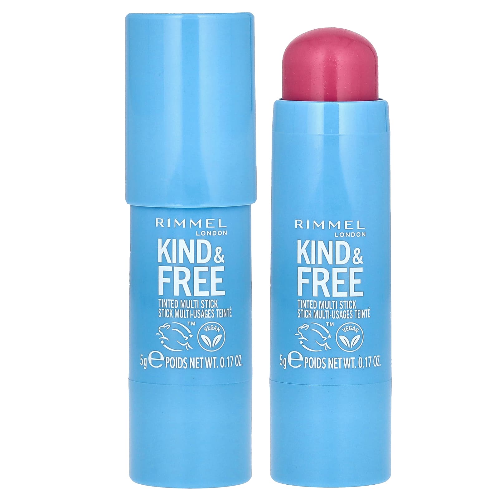 Rimmel London, Kind & Free, тонированный мультистик, 003 Pink Heat, 5 г (0,17 унции)