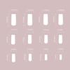New Long False Nails Water Pipe French Fake Nails Detachable Bow Tie Press On Nails Women Girls