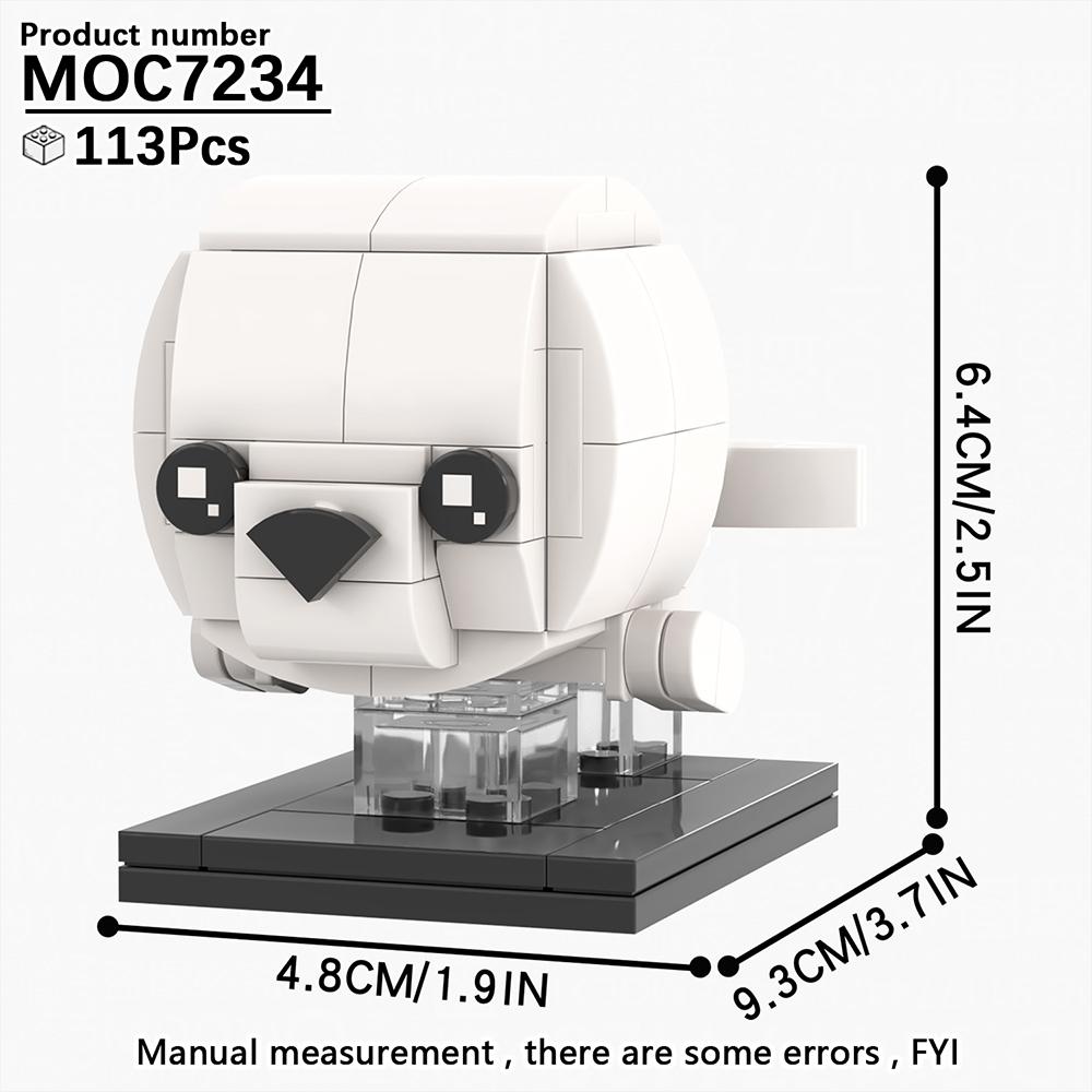 MOOXI Animal Series MOC Brick Panda Tiger Cat BrickHeaded Ser Model Adultes Building Block Kids Education Toys For Children Gift