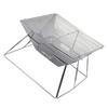 Barbecue Grill Stainless Steel Portable Folding Camping BBQ Charcoal Grill for Home Outdoor Picnic