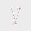Silver Clover January Birthstone Necklace RA26B56J