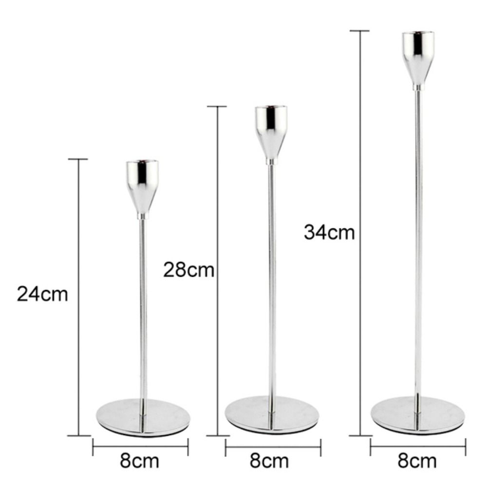 Exquisite Metal Luxury For Wedding Table Candlestick Candle Stand Tabletop Ornament Home Decor