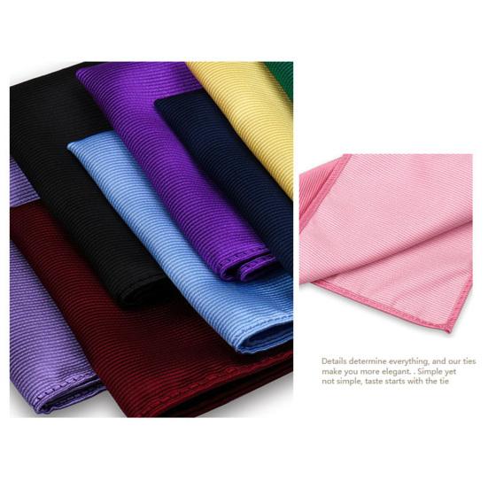 1 Set Men Bow Tie Kit Solid Color Bow Tie Kerchief Cufflinks Set Weddings Business Events Outfit Accessories