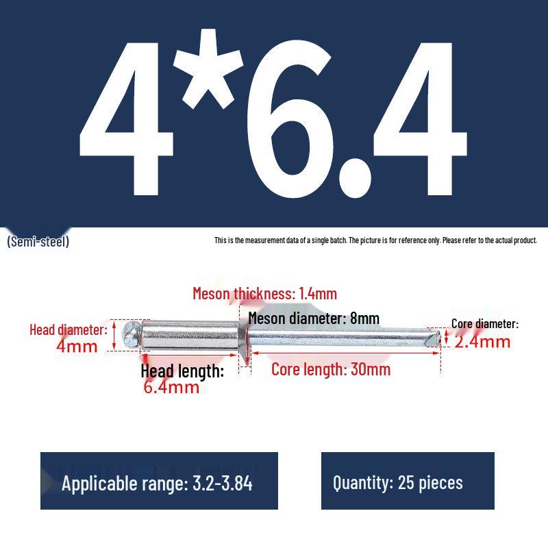 Stainless Steel Countersunk Flat Head Aluminum Open-End Pop Rivet for Decoration