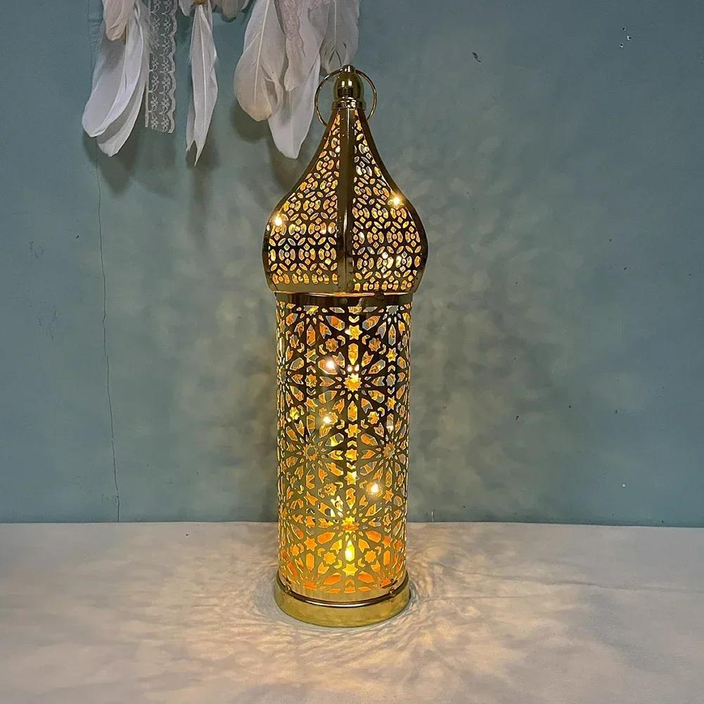 1pcs Moroccan  Metal Vintage Wind Light Lantern Candle Holder Table Top Ramadan Home Décor Accessories Ornament Decoration Gifts