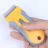 Glass Scraper, Defrosting Scraper, Stain Remover, Paint/Stickers/Labels/Adhesive Remover, 10 Replacement Blades Included: 5 Plastic Blades, 5 Stainles