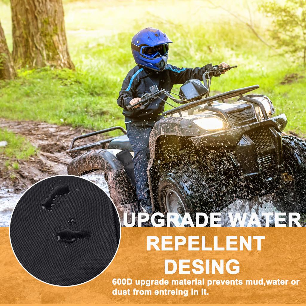 2pcs Atv Fender Bags Tank Saddlebags Rear Luggage Cargo Storage Bag