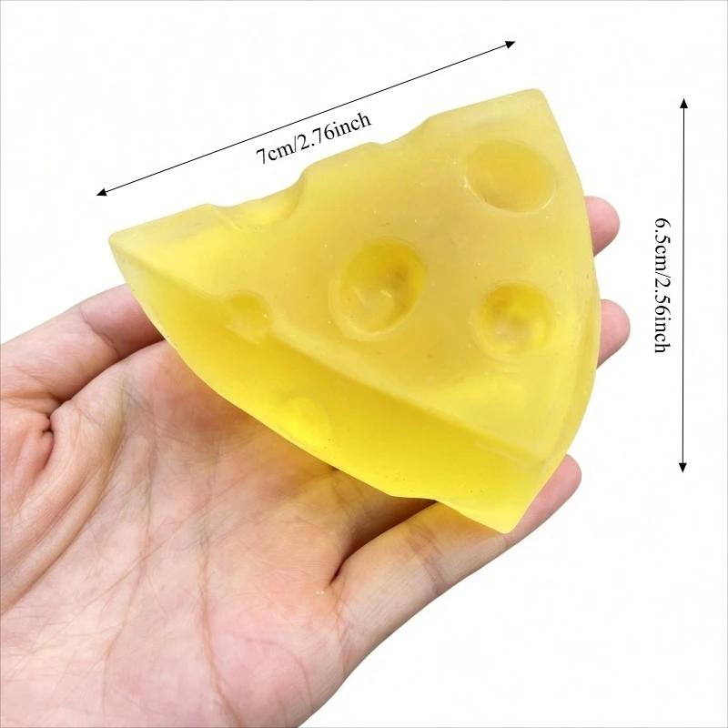 Squishy Honig Käse Quadrat Fidget Spielzeug Super Weich Mochi Käse Quetschspielzeug Lustiges Anti-Stress Sensorisches Spielzeug für Erwachsene Geschenke