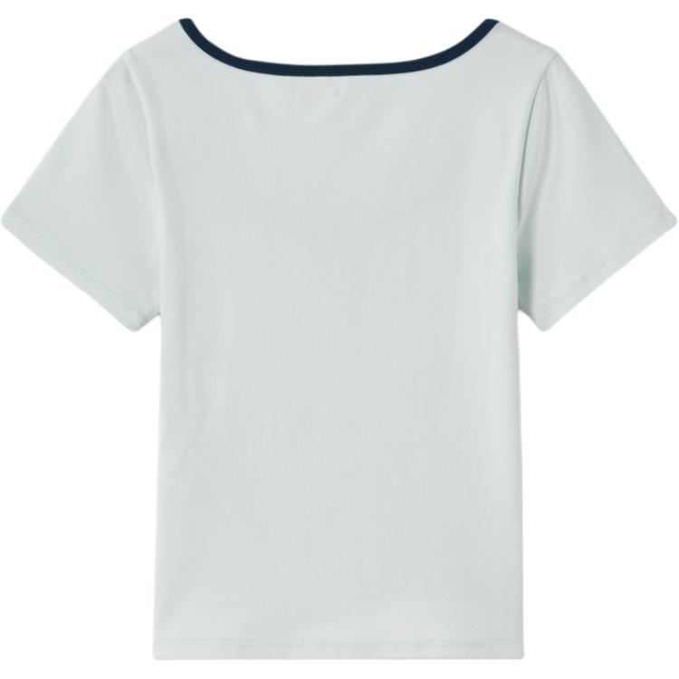 Levis Comfortable Versatile Slim Fit Short Sleeve Ribbed Round Neck T-Shirt Women Tops 003SM-0001