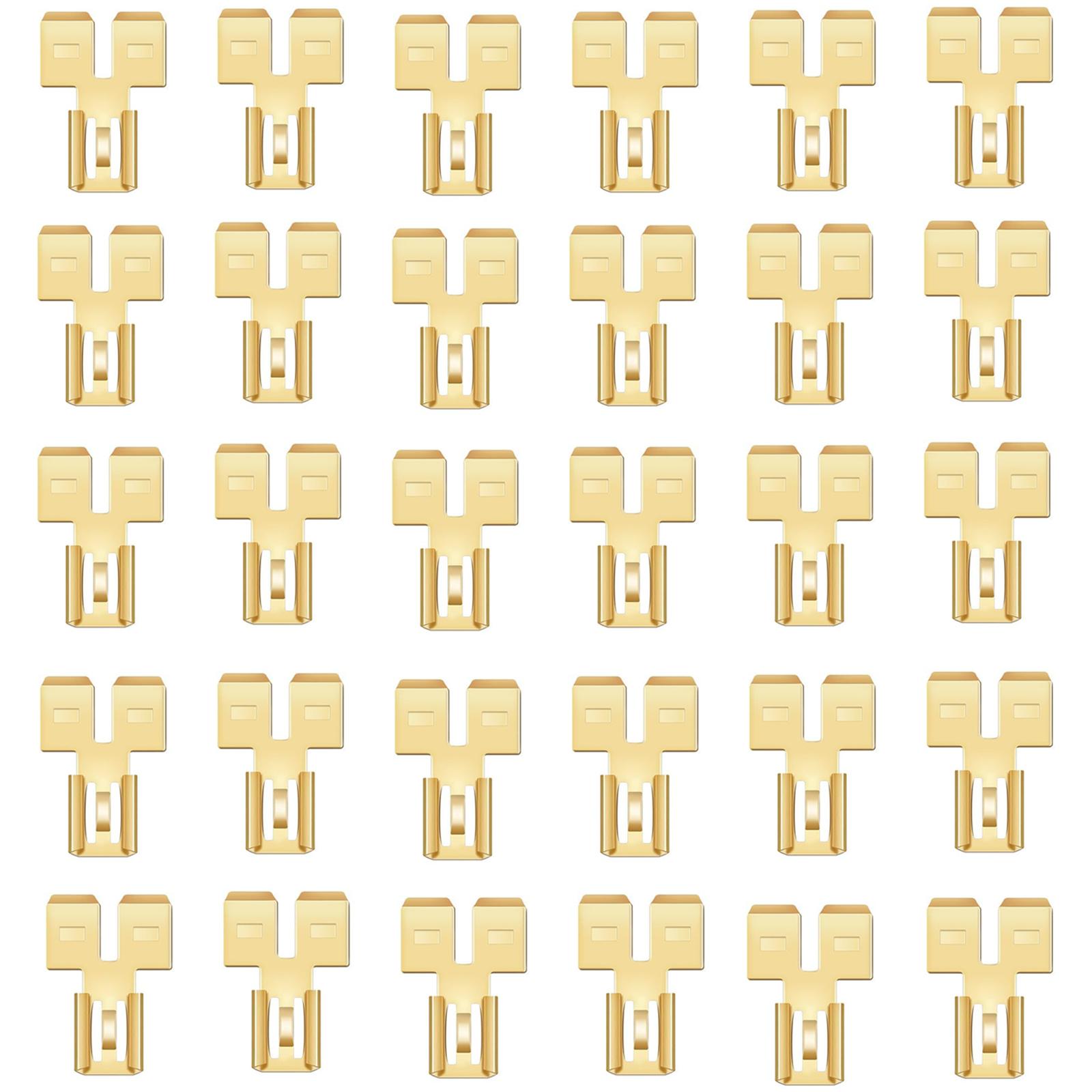 

Pack Of 30 Dual Spade Connectors Double Spade Terminal Adapters set for Efficient Wire Termination & Versatile Cable