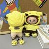 15 17Cm For Labubu Doll Cartoon Cute Pikachu Outfit Clothes Shoes Set Kpop Kawaii Clothing Standing Posture Doll Accessories