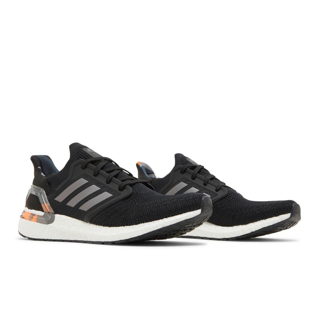 adidas UltraBoost 20 'Black Signal Orange Camo' (Unisex) Black / Light Grey / Signal Orange Running Shoes H67280