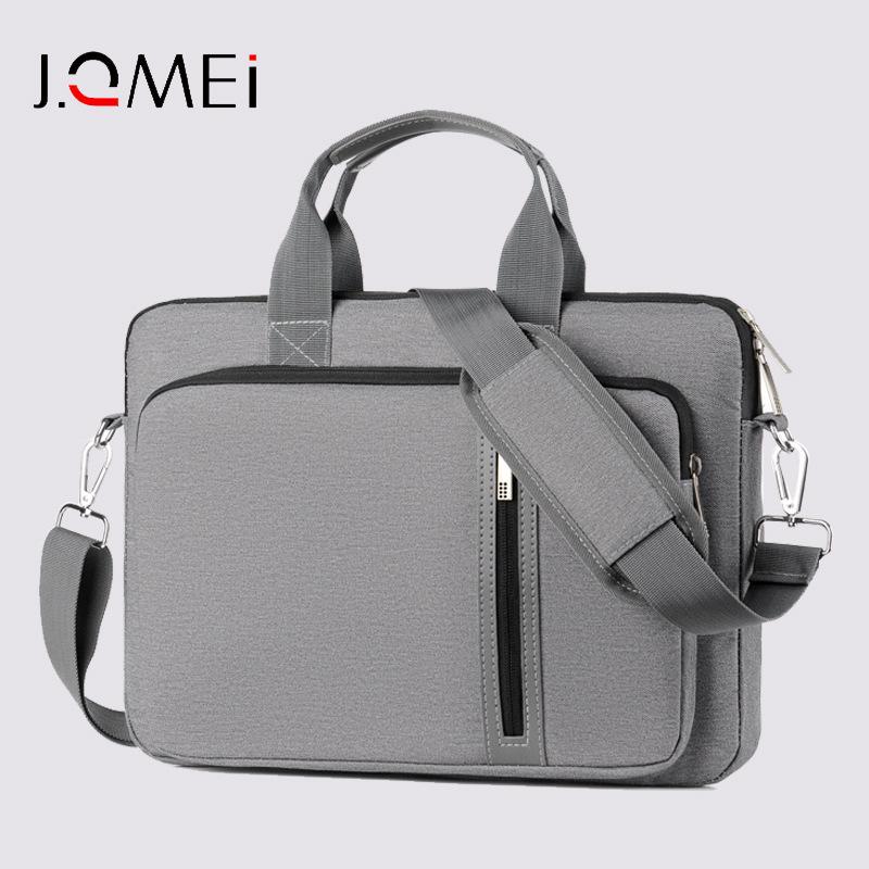 Borsa per Laptop Impermeabile Antiurto: Borsa a mano a doppio strato e borsa a tracolla per dispositivi da 14/16/17 pollici beige