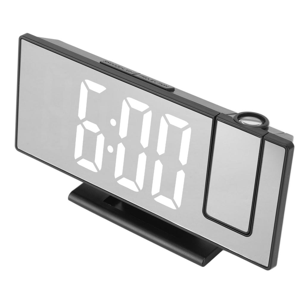 Projection Digital Alarm Clock Automatic Dimming LED Mirror Screen Electronic Clock for Bedroom