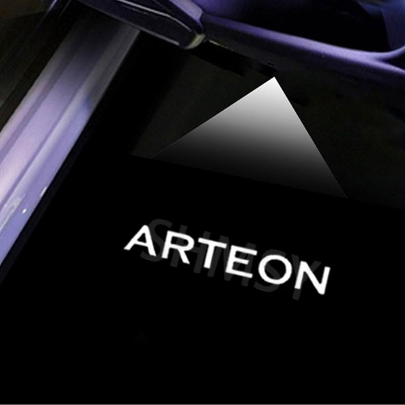 

2Pcs LED Blue Welcome Projector Light Car Door Ghost Shadow Lamp Accessories For Arteon CC 2012 - 2023 2018 2019 2020 2021 2022