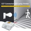 E27 220V 110V Schalllichtschalter PIR Bewegungssensor Smart Switch Automatisches Ein/Aus Licht Lampenfassung Deckenleuchte Sensor Detektor Modul