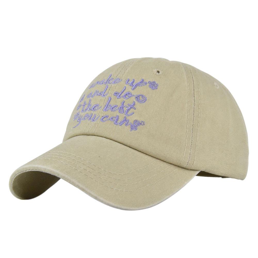 Embroidered Letters Casual Hat Sun Protection Hip Hop Bonnet Sports Sun Hat for Women Men