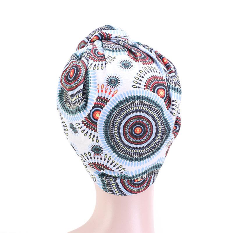 European and American popular vortex headscarf hat, disc flower hat, ethnic clothing hat, headgear hat, Indian hat
