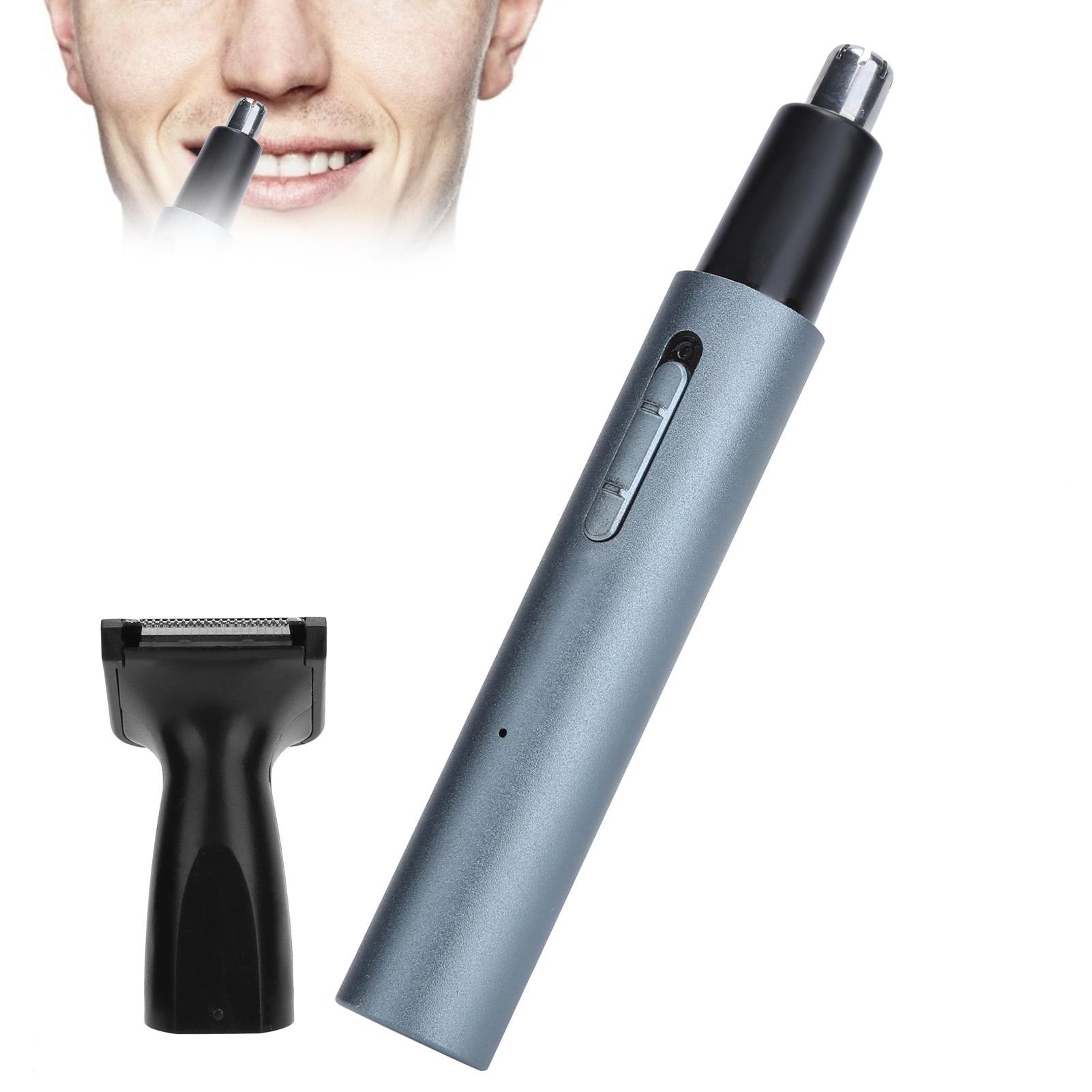 

Electric Nose Hair Trimmer Rechargeable Aluminium Tube Facial Hair Remover Clipper