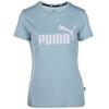 Logotrykk Sporty Casual Rund hals Kort ermet T-skjorte Dame topper Blå 682247-25